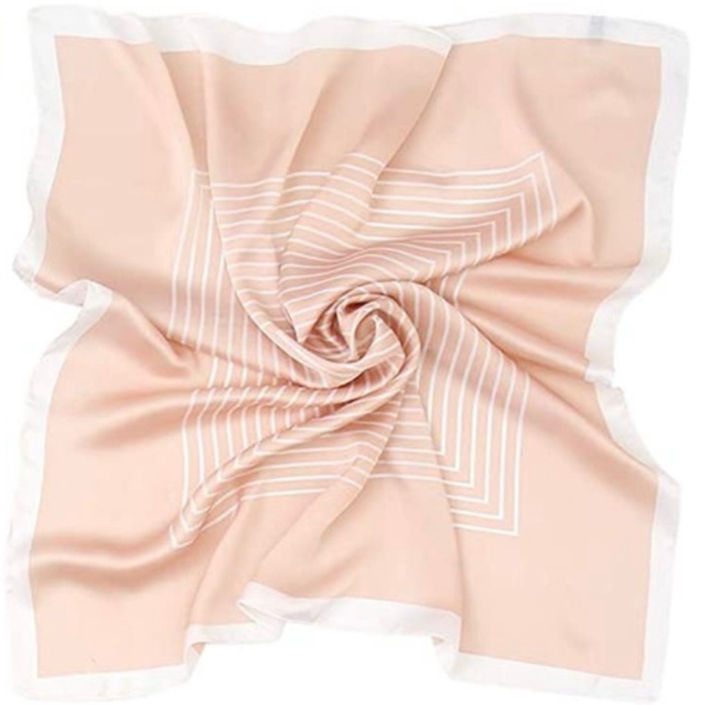 NWOT Square Patterned Satin Scarf